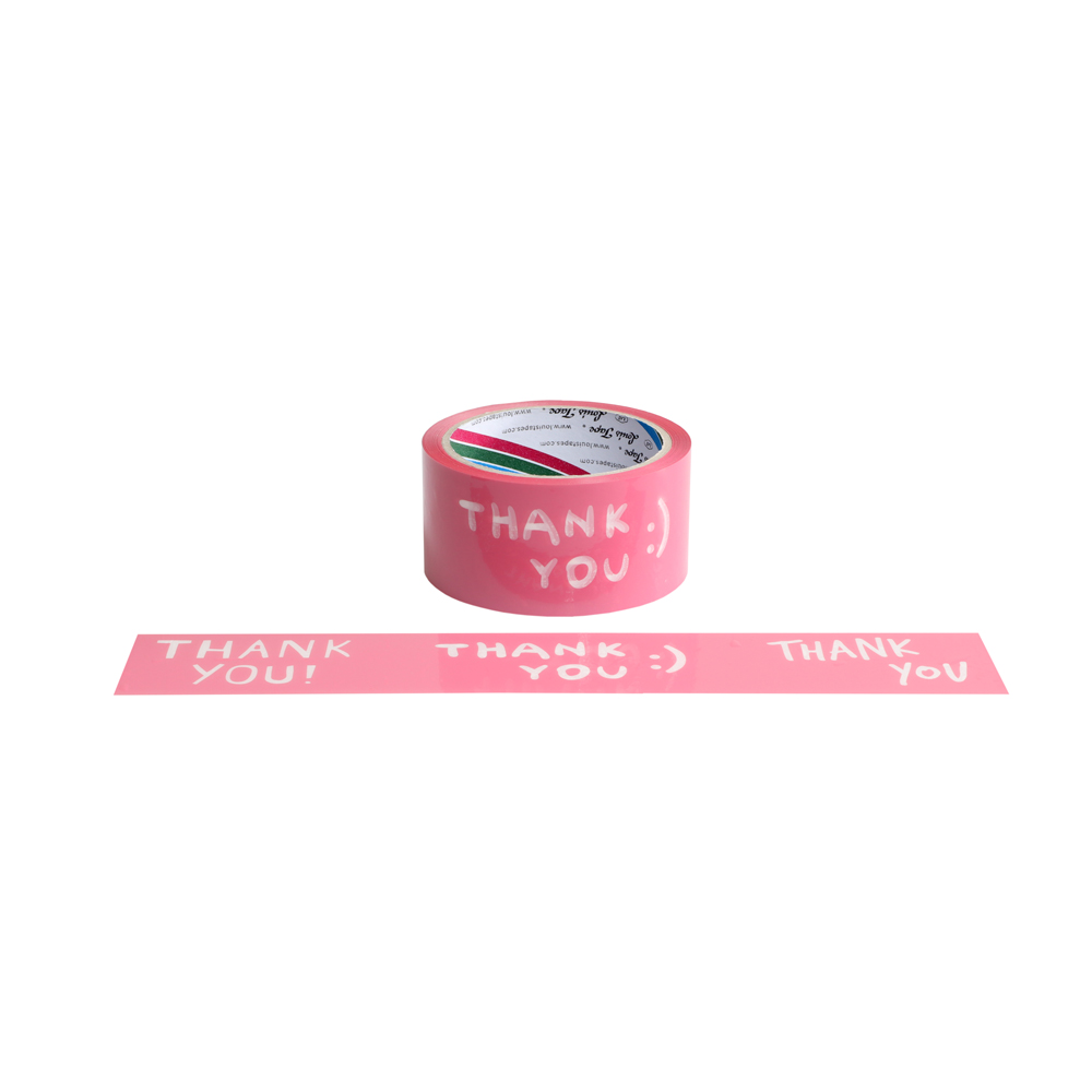 forfatter fiktion Procent Thank You” Printed Tape | 