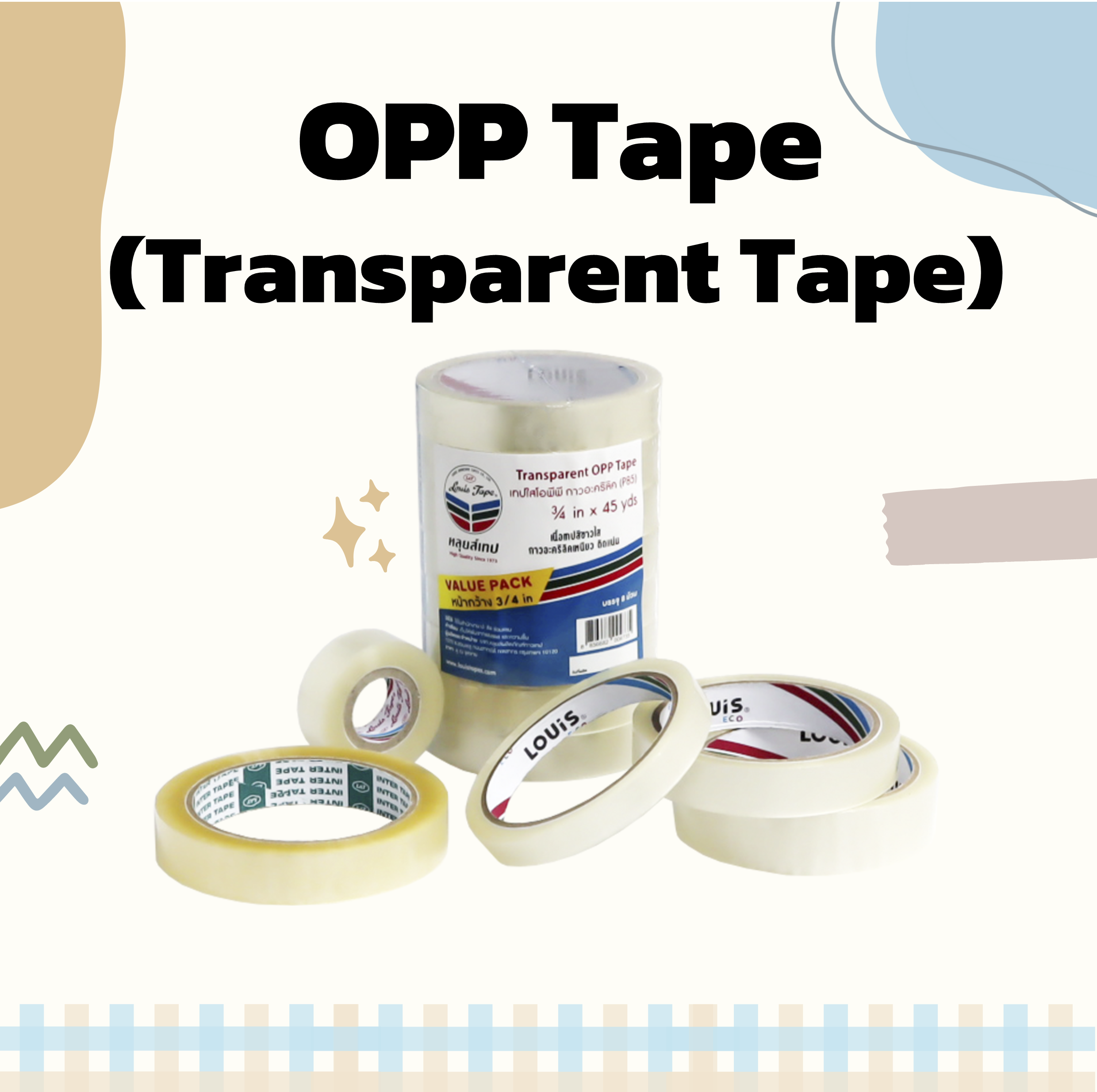 What's the difference between Cellulose Tape and OPP Tape?
